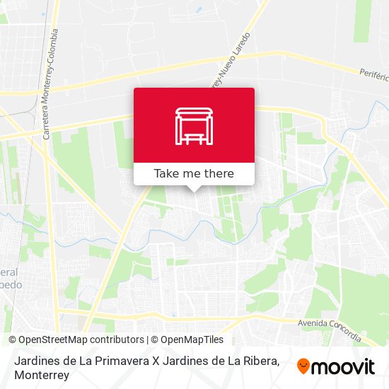 Jardines de La Primavera X Jardines de La Ribera map