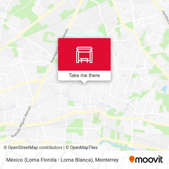 Mapa de México (Loma Florida - Loma Blanca)