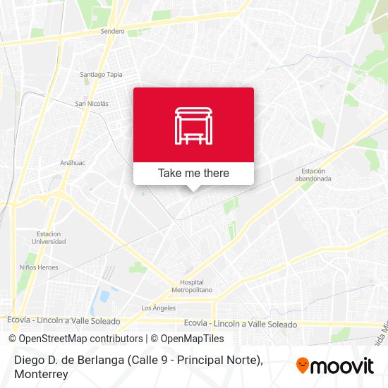 Diego D. de Berlanga (Calle 9 - Principal Norte) map