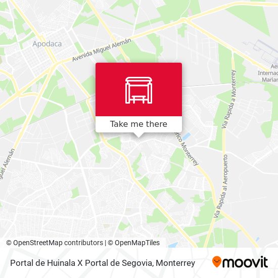 Portal de Huinala X Portal de Segovia map