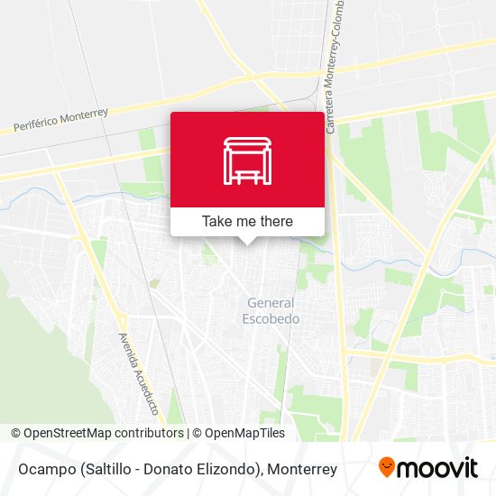 Ocampo (Saltillo - Donato Elizondo) map