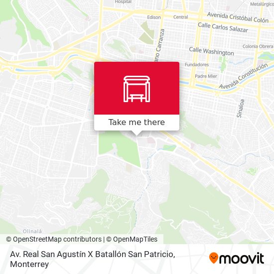 Av. Real San Agustín X Batallón San Patricio map