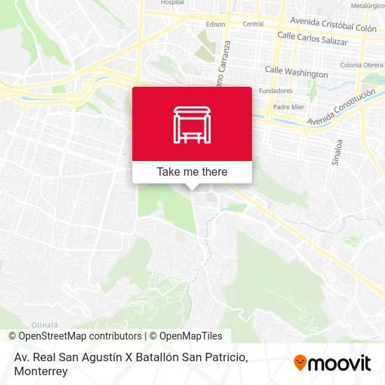 Av. Real San Agustín X Batallón San Patricio map