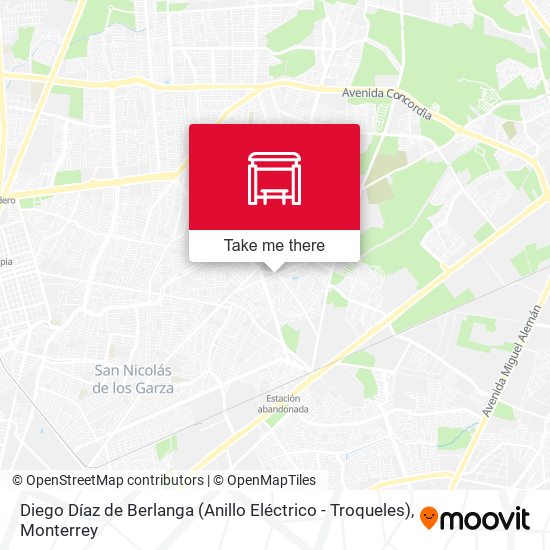 Diego Díaz de Berlanga (Anillo Eléctrico - Troqueles) map