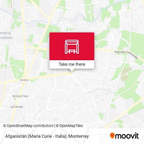 Afganistán (María Curie - Italia) map