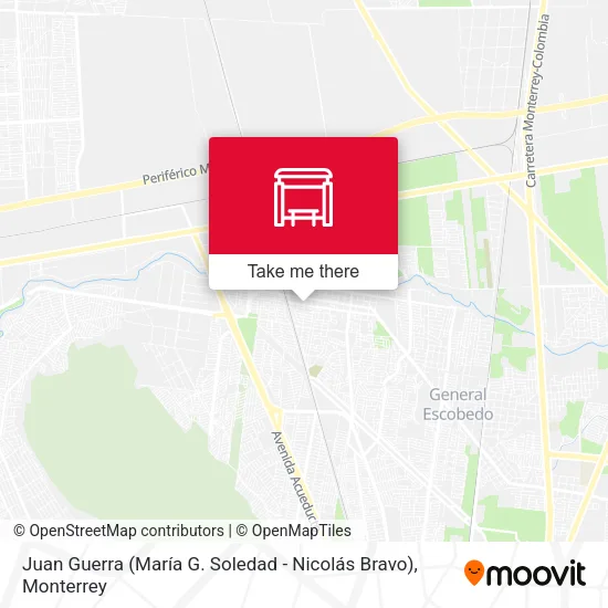 Mapa de Juan Guerra (María G. Soledad - Nicolás Bravo)