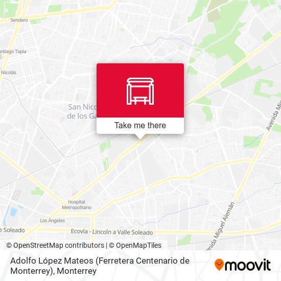 Mapa de Adolfo López Mateos (Ferretera Centenario de Monterrey)