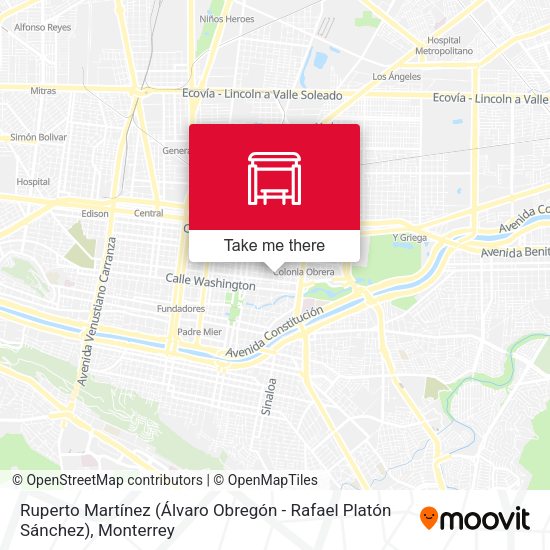 Mapa de Ruperto Martínez (Álvaro Obregón - Rafael Platón Sánchez)