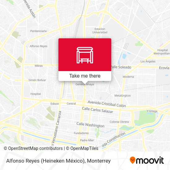 Alfonso Reyes (Heineken México) map