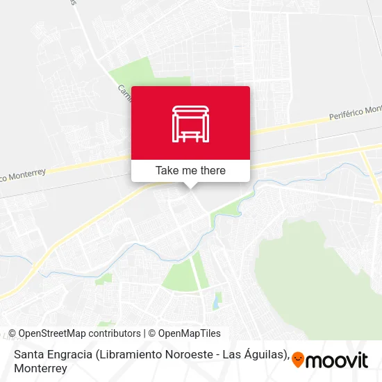 Mapa de Santa Engracia (Libramiento Noroeste - Las Águilas)