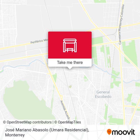 José Mariano Abasolo (Umara Residencial) map