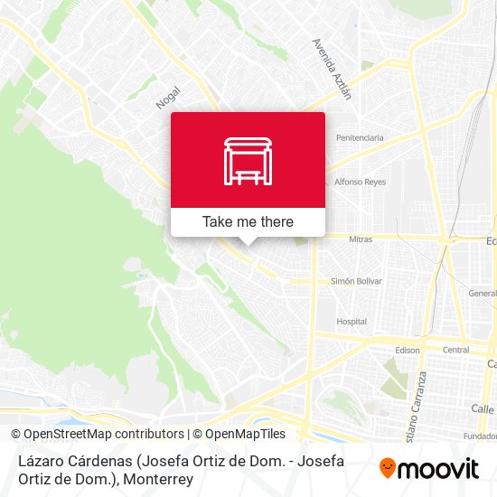 Lázaro Cárdenas (Josefa Ortiz de Dom. - Josefa Ortiz de Dom.) map