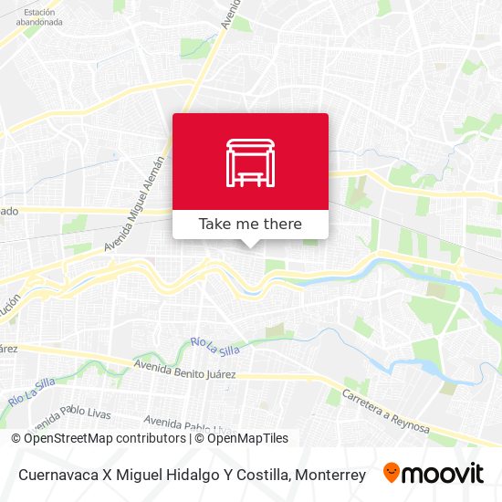 Cuernavaca X Miguel Hidalgo Y Costilla map