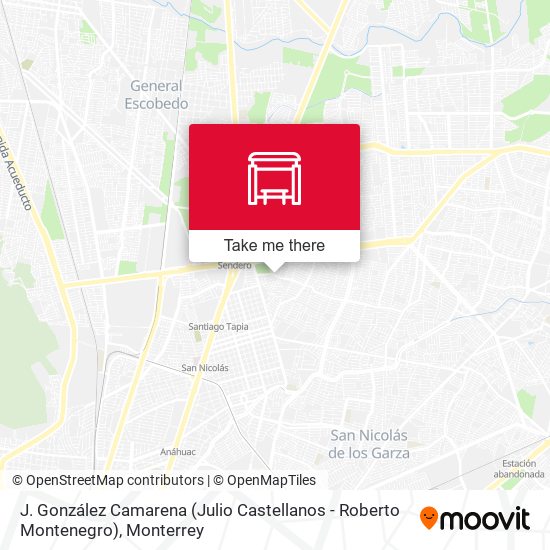 J. González Camarena (Julio Castellanos - Roberto Montenegro) map