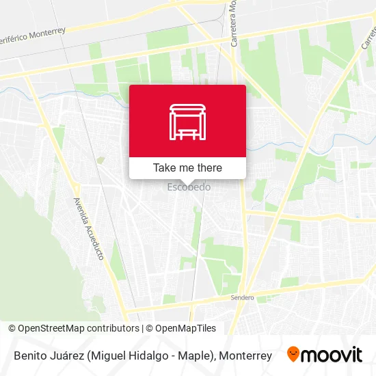 Mapa de Benito Juárez (Miguel Hidalgo - Maple)