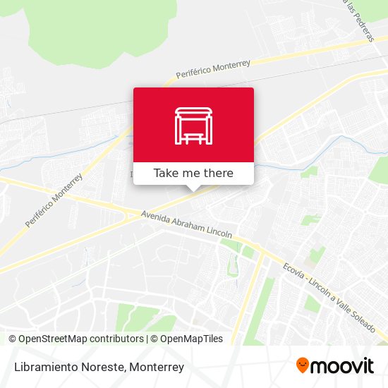 Mapa de Libramiento Noreste