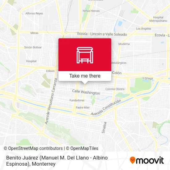 Mapa de Benito Juárez (Manuel M. Del Llano - Albino Espinosa)