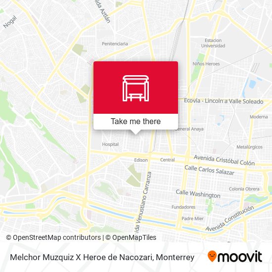 Mapa de Melchor Muzquiz X Heroe de Nacozari