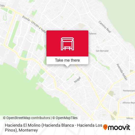 Hacienda El Molino (Hacienda Blanca - Hacienda Los Pinos) map