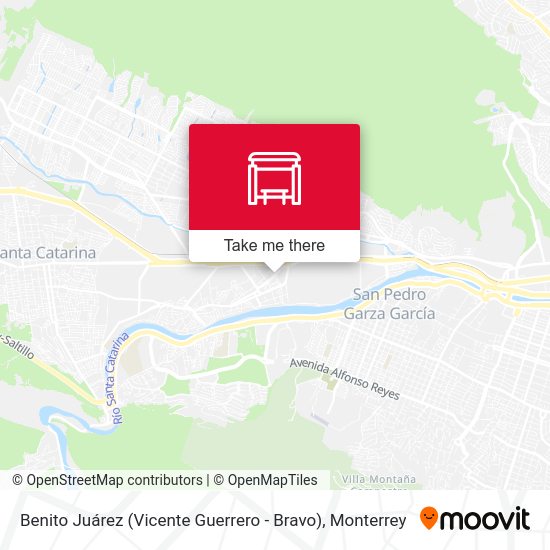 Benito Juárez (Vicente Guerrero - Bravo) map