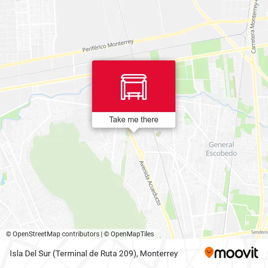 Isla Del Sur (Terminal de Ruta 209) map