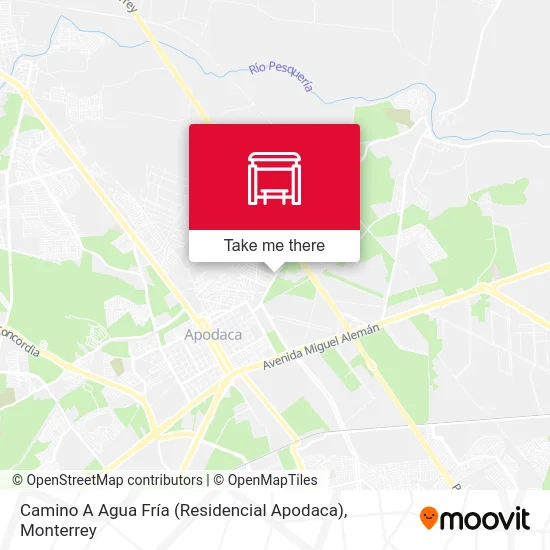Mapa de Camino A Agua Fría (Residencial Apodaca)