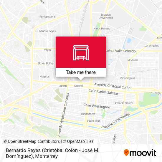 Mapa de Bernardo Reyes (Cristóbal Colón - José M. Domínguez)