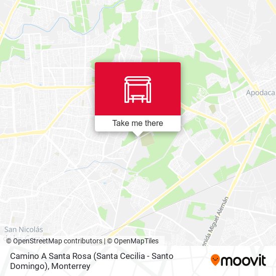 Camino A Santa Rosa (Santa Cecilia - Santo Domingo) map