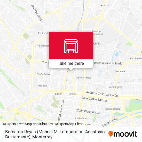 Mapa de Bernardo Reyes (Manuel M. Lombardini - Anastasio Bustamante)