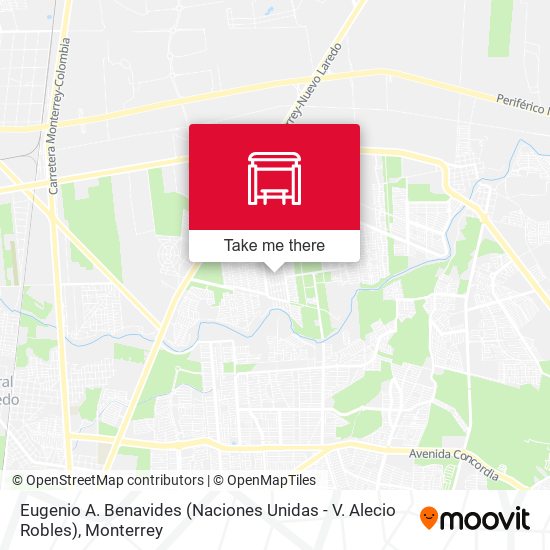 Eugenio A. Benavides (Naciones Unidas - V. Alecio Robles) map