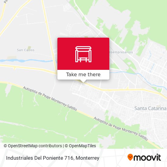 Mapa de Industriales Del Poniente 716