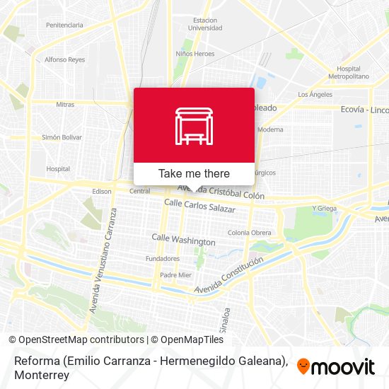 Mapa de Reforma (Emilio Carranza - Hermenegildo Galeana)