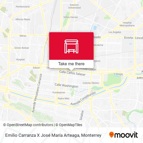 Mapa de Emilio Carranza X José María Arteaga