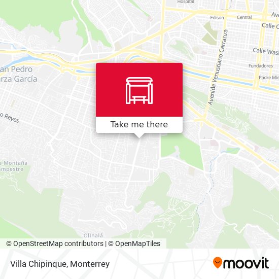 Mapa de Villa Chipinque