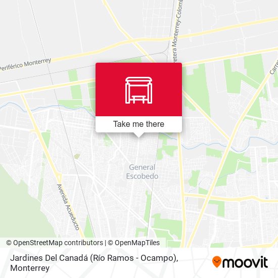 Jardines Del Canadá (Río Ramos - Ocampo) map