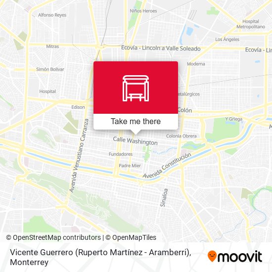 Vicente Guerrero (Ruperto Martínez - Aramberri) map