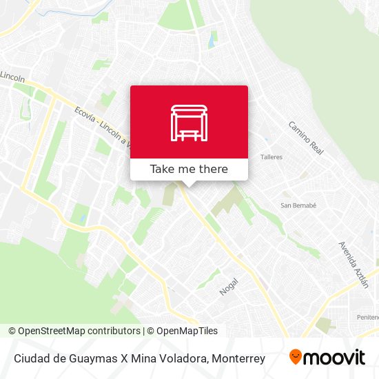 Ciudad de Guaymas X Mina Voladora map