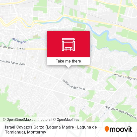 Mapa de Israel Cavazos Garza (Laguna Madre - Laguna de Tamiahua)