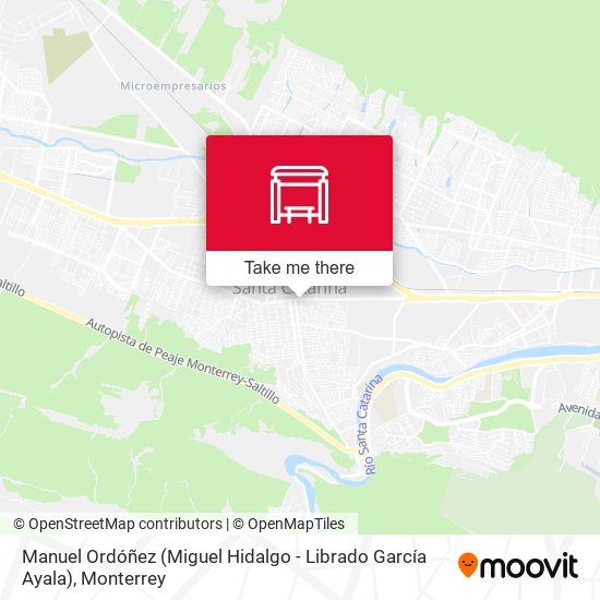 Manuel Ordóñez (Miguel Hidalgo - Librado García Ayala) map