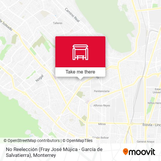No Reelección (Fray José Mújica - García de Salvatierra) map