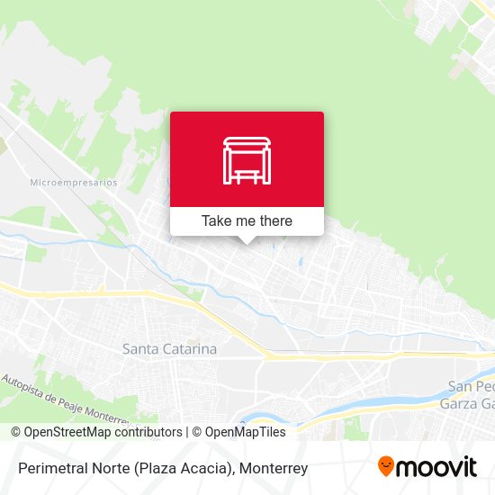 Mapa de Perimetral Norte (Plaza Acacia)