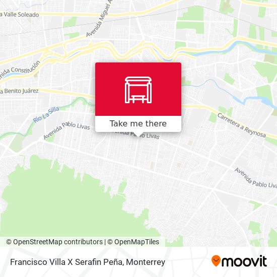 Francisco Villa X Serafin Peña map