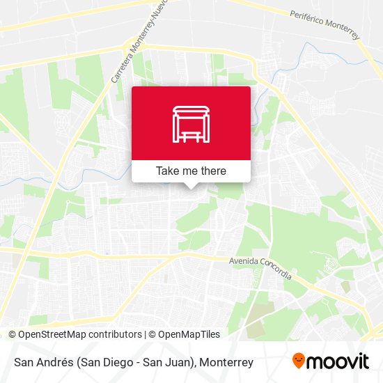 San Andrés (San Diego - San Juan) map