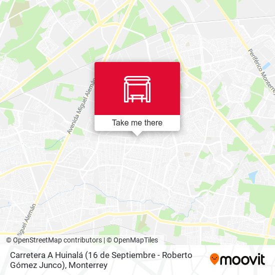 Carretera A Huinalá (16 de Septiembre - Roberto Gómez Junco) map
