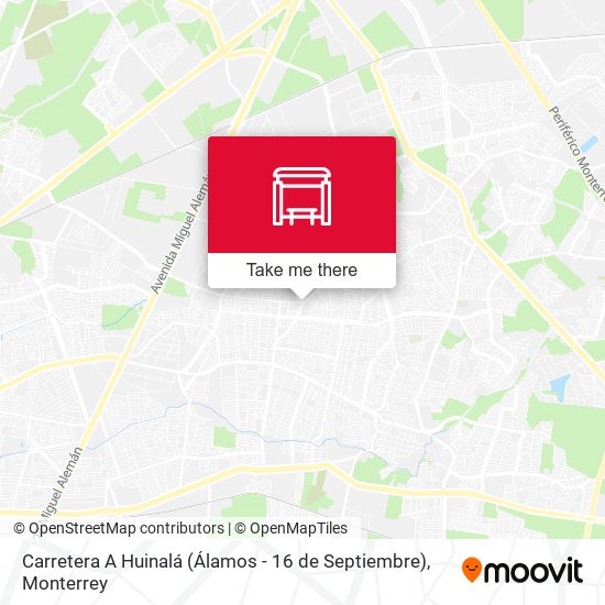 Mapa de Carretera A Huinalá (Álamos - 16 de Septiembre)