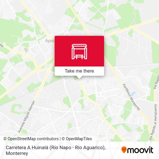 Carretera A Huinalá (Río Napo - Río Aguarico) map