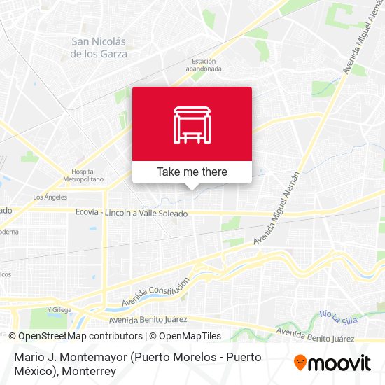 Mapa de Mario J. Montemayor (Puerto Morelos - Puerto México)