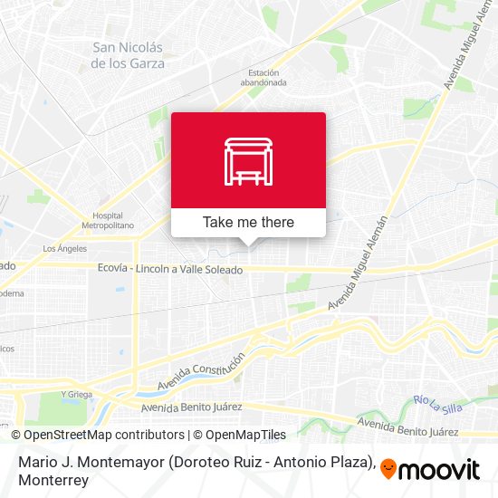 Mario J. Montemayor (Doroteo Ruiz - Antonio Plaza) map