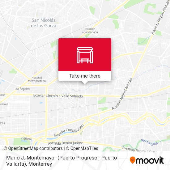 Mapa de Mario J. Montemayor (Puerto Progreso - Puerto Vallarta)