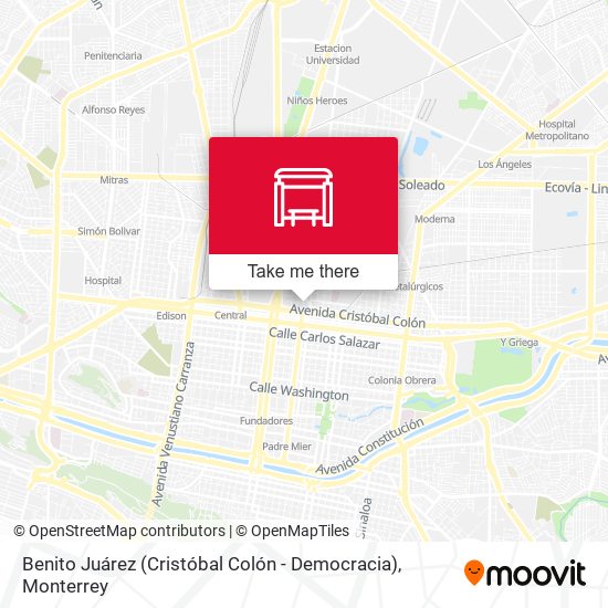 Benito Juárez (Cristóbal Colón - Democracia) map
